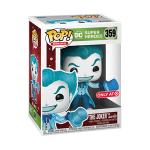 POP Heroes DC Holiday Jack Frost Joker (אקסקלוסיבי מדבקה כסופה) Funko
