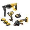 סט 3 כלים 18V פטישון+אימפקט+משחזת זווית+3 סוללות 5AH דגם DCK306P3