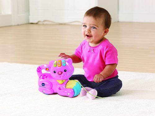 חתול משיכה מעודד הליכה - ורוד vtech