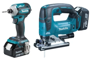 סט מברגה ומסור אנכי ליתיום DLX2446G 18V מתוצרת Makita