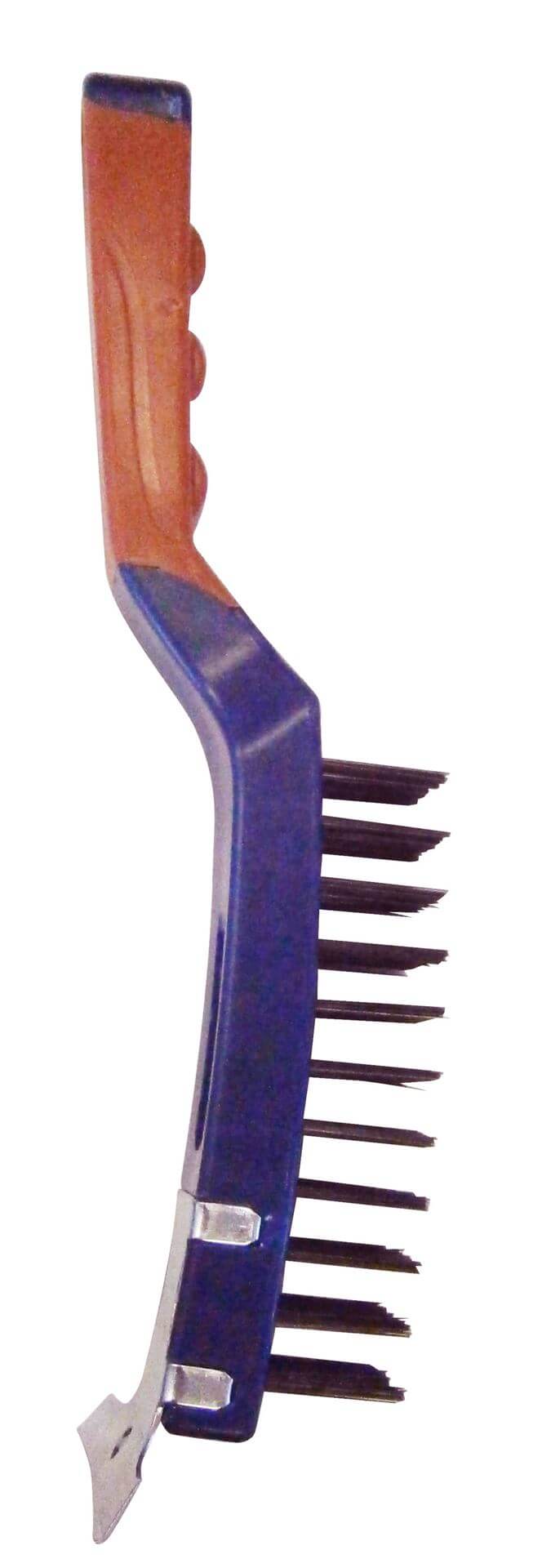 מברשת פלדה 4 שורות עם מגרדת אקליפס