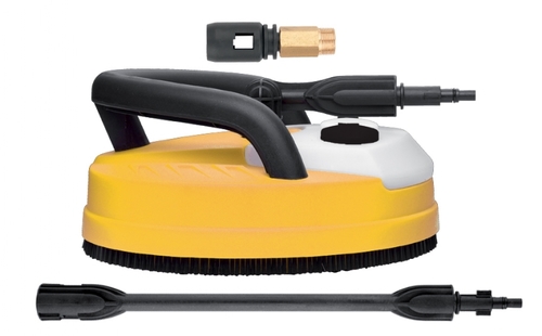 הליקופטר ניקוי DEWALT CU43418 עם מיכל סבון - אביזר שטיפה עם 2 דיזות מסתובבות למשטחי אבן וקירות
