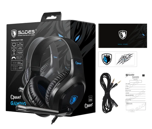 אוזניות גיימינג Cpower Stereo מבית Sades