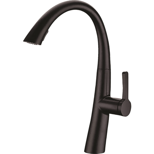 ברז נשלף שחור למטבח B&W CUERVO