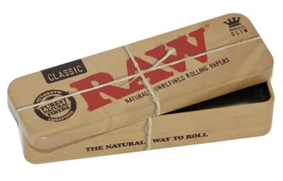 RAW קופסה פח לאחסון מוצרים בגודל קינג סייז