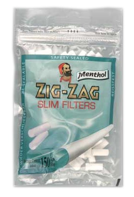 זיג זג פילטר ספוג סלים מנטול