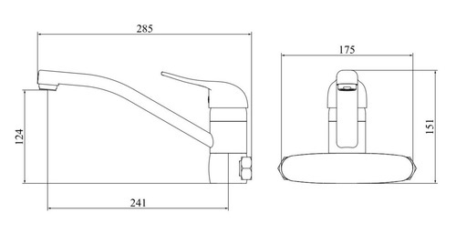 סיון אופיר ברז קיר גוון שחור מט 2307BL