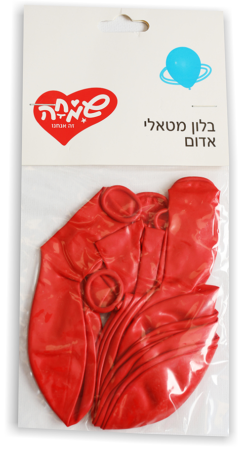 בלונים צבע אחיד - אדום