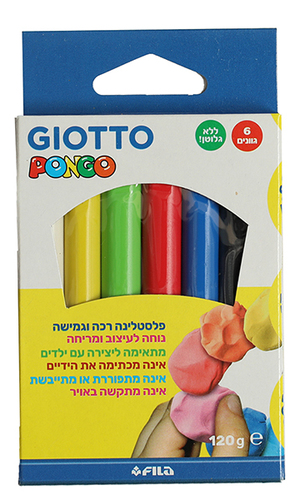 פלסטלינה 6 גוונים
