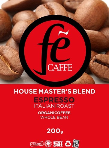 תערובת House Master's Blend לאספרסו- אורגני 200 גרם