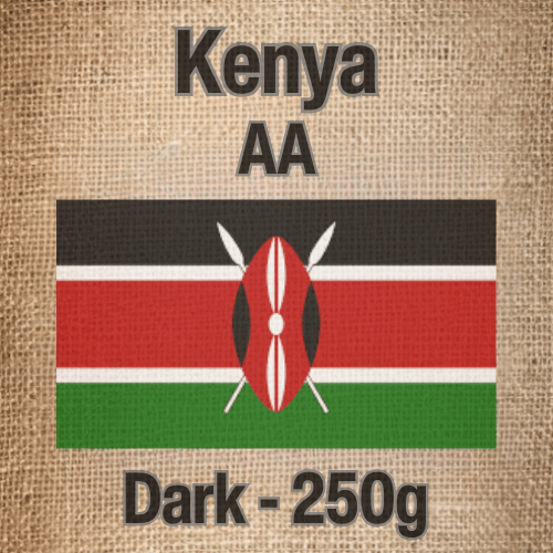 250 גרם פולי קפה בריוסו קניה כהה Caffe Brioso Kenya AA Dark Roast