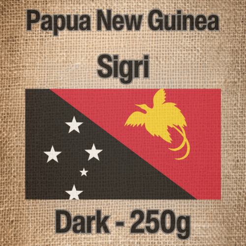 250 גרם פולי קפה בריוסו פפואה ניו גיני כהה Caffe Brioso PNG Sigri Dark Roast