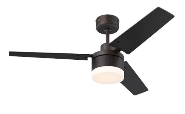 מאוורר תקרה 42" דגם Marino עם שלט ו-LED מובנה, ברונזה ועץ