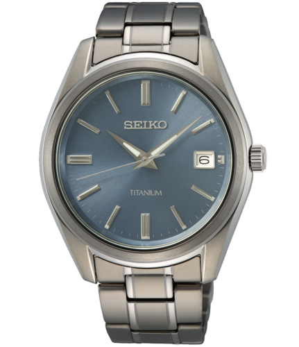SEIKO SUR371P1 שעון טיטניום וזכוכית ספיר