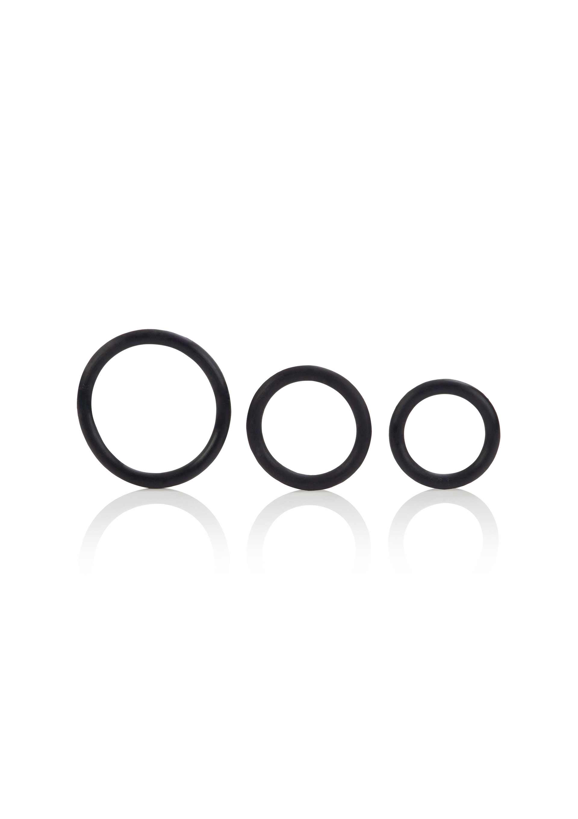 סט 3 טבעות זקפה בגדלים שונים Calexotics - Rubber Ring 