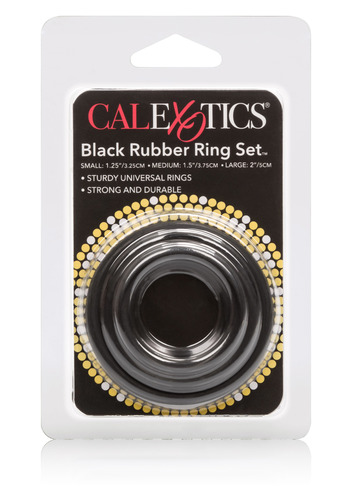 סט 3 טבעות זקפה בגדלים שונים Calexotics - Rubber Ring 
