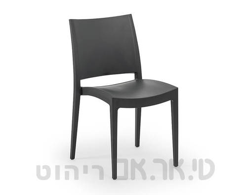 כסא אלומה אפור פחם