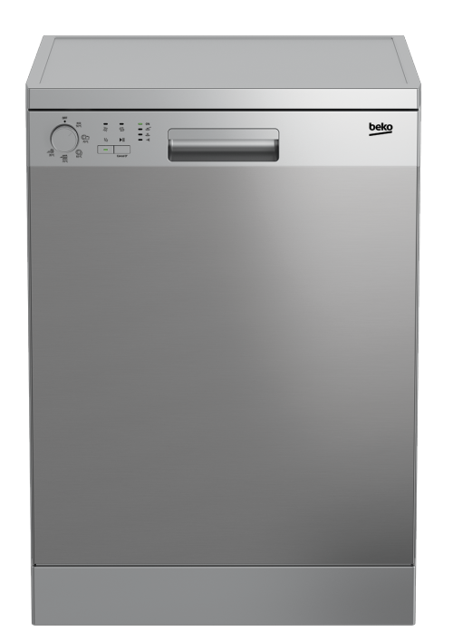 מדיח כלים רחב DFN05210X כסוף BEKO