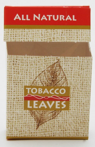 קופסה מקרטון לסיגריות ממותג- tobacco leaves
