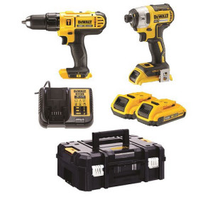סט אימפקט ומקדחה רוטטת 18V דגם DCK887D2 מבית DEWALT