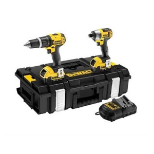 סט מברגת אימפקט ומקדחה רוטטת 18V דגם DCK285M2 מבית DEWALT