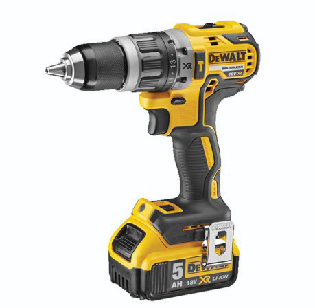 מקדחה רוטטת 18V - קיט עוצמתי 5AH עם 2 סוללות ומטען דגם DCD796P2 מבית DEWALT