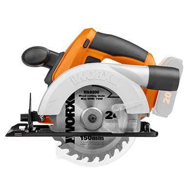מסור עגול נטען - גוף בלבד 150MM מהסדרה הכתומה דגם WX529.9 מבית WORX