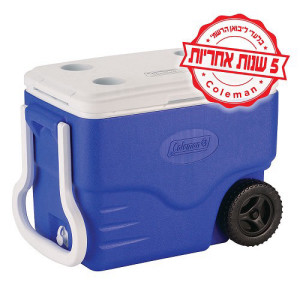 צידנית 36 ליטר עם גלגלים וידית נשיאה מבית Coleman