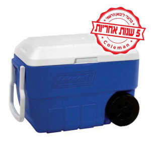 צידנית 53 ליטר עם גלגלים וידית נשיאה מבית Coleman