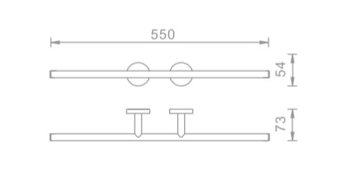 מתלה מגבות 801636 כרום חמת