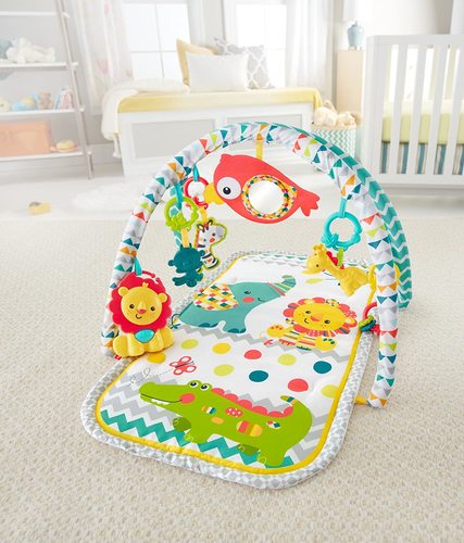 אוניברסיטה ושמיכת פעילות לתינוק 'קרנבל' עם צעצוע אריה מנגן ו 5 צעצועים נוספים