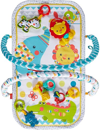 אוניברסיטה ושמיכת פעילות לתינוק 'קרנבל' עם צעצוע אריה מנגן ו 5 צעצועים נוספים