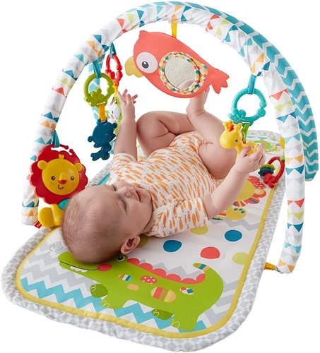 אוניברסיטה ושמיכת פעילות לתינוק 'קרנבל' עם צעצוע אריה מנגן ו 5 צעצועים נוספים