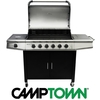 גריל גז 6 מבערים-CAMPTOWN