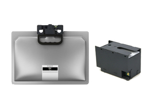 מחסנית דיו שחור תואם אפסון + מיכל עודפים Epson T9661/T6716 Black C13T966140
