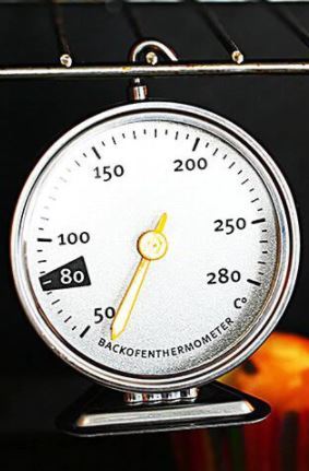 מדחום מד טמפרטורה מכני לתנור / למנגל עמיד בחום פלדת אלחלד