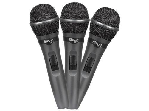 סט 3 מיקרופונים דינאמיים Stagg SDMP15-3 