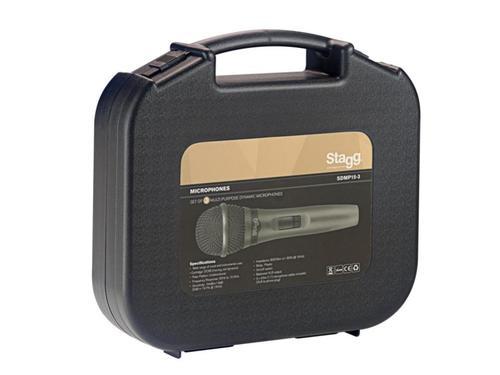 סט 3 מיקרופונים דינאמיים Stagg SDMP15-3 