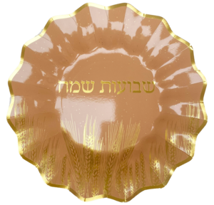 צלחות נייר גדולות שבועות - 10 יח
