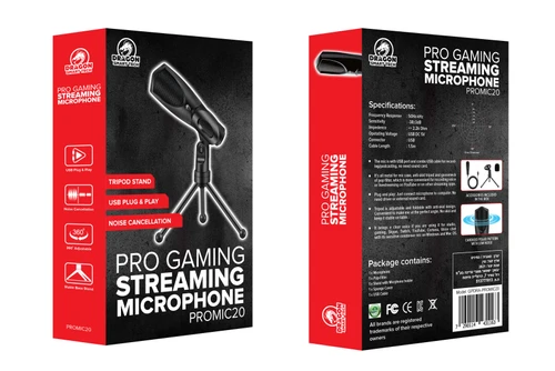 מיקרופון הקלטה וסטרימנג מקצועי DRAGON PRO MIC 20