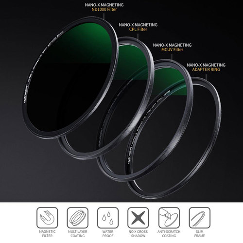 K&F 52mm magnetic filter MCUV+CPL+ND1000