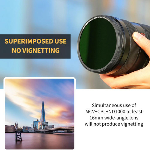 K&F 52mm magnetic filter MCUV+CPL+ND1000