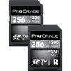 זוג כרטיסי זיכרון ProGrade 256GB SDXC UHS-II V90 Cobalt