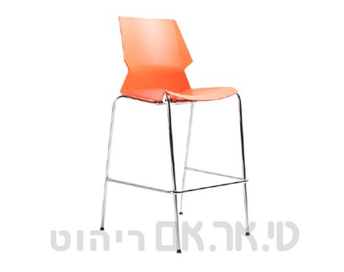 כסא בר דגם גביש כתום
