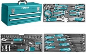 ארגז כלים מקצועי 97 חלקים - TOTAL TOOLS