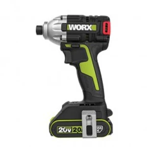 מברגת אימפקט נטענת בראשלס + 2 סוללות WORX WU290.1 20V brushless 2Ah 