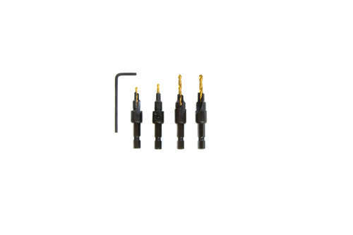סט שקענים עם חיבור מהיר למברגה 4 יח', C4S, HARDWARE