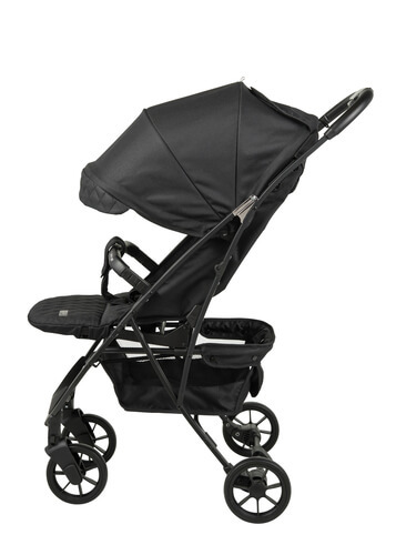 טיולון וייפר VYPER ריפוד אפור ידית שחורה שלד שחור SPORT LINE