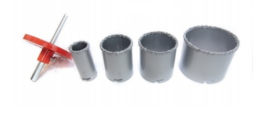 סט כוסות קידוח, 4 יח' + בסיס, EDSET, HARDWARE