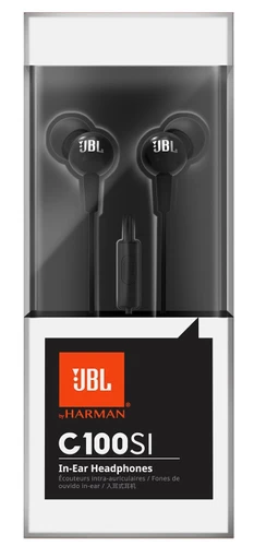 אוזניות In-ear עם מיקרופון JBL C100SI - צבע אדום